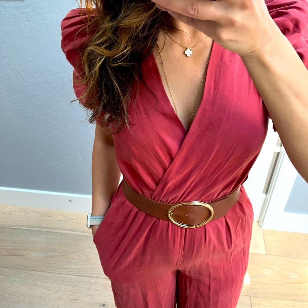 Zara rust colored jumpsuit